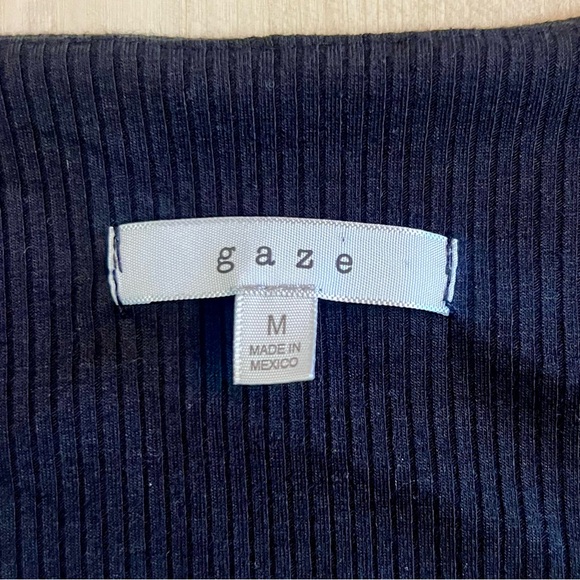 GAZE Black Short Sleeve Midi Dress D11396 Medium NWT - Picture 3 of 8